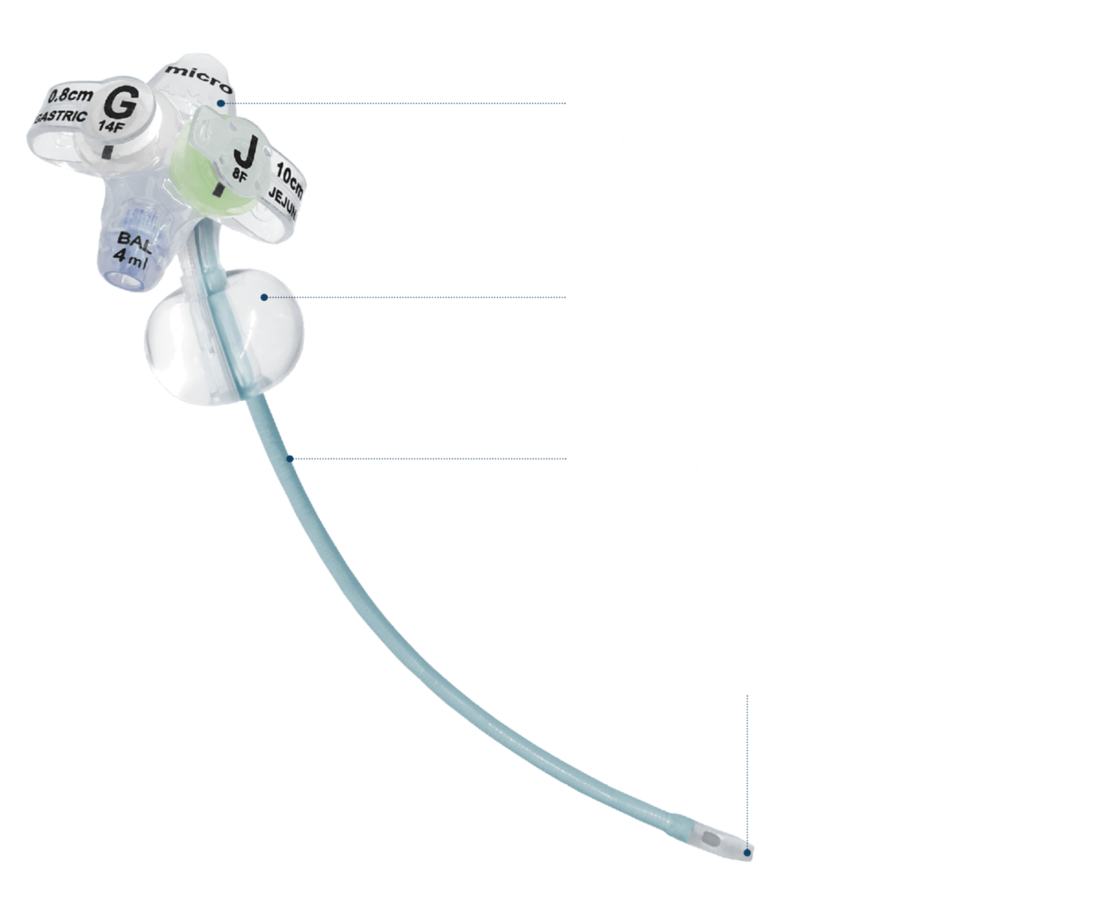 Pädiatrische G-J-Sonde für die enterale Ernährung von AMT